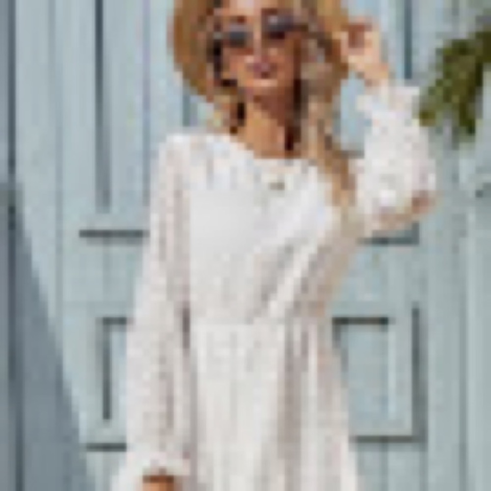 Shein White Dress